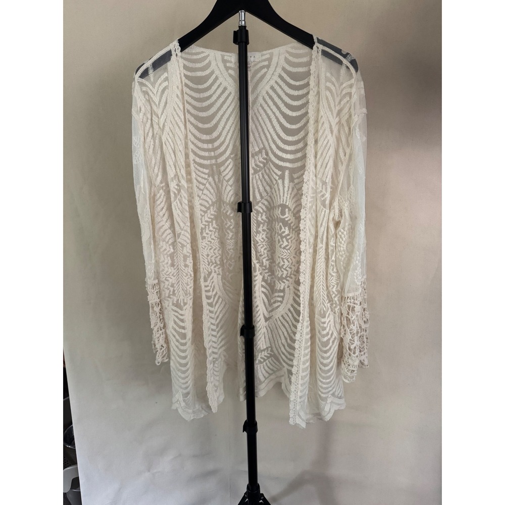 ADIVA Ivory Lace Kimono Cardigan XL MSRP $65